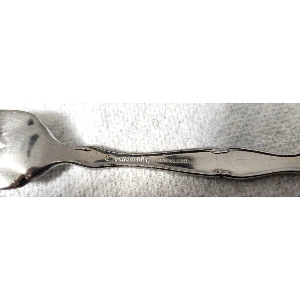 Oneida Community Contata Stainless Flatware Lot of 4 Salad Forks 6.75